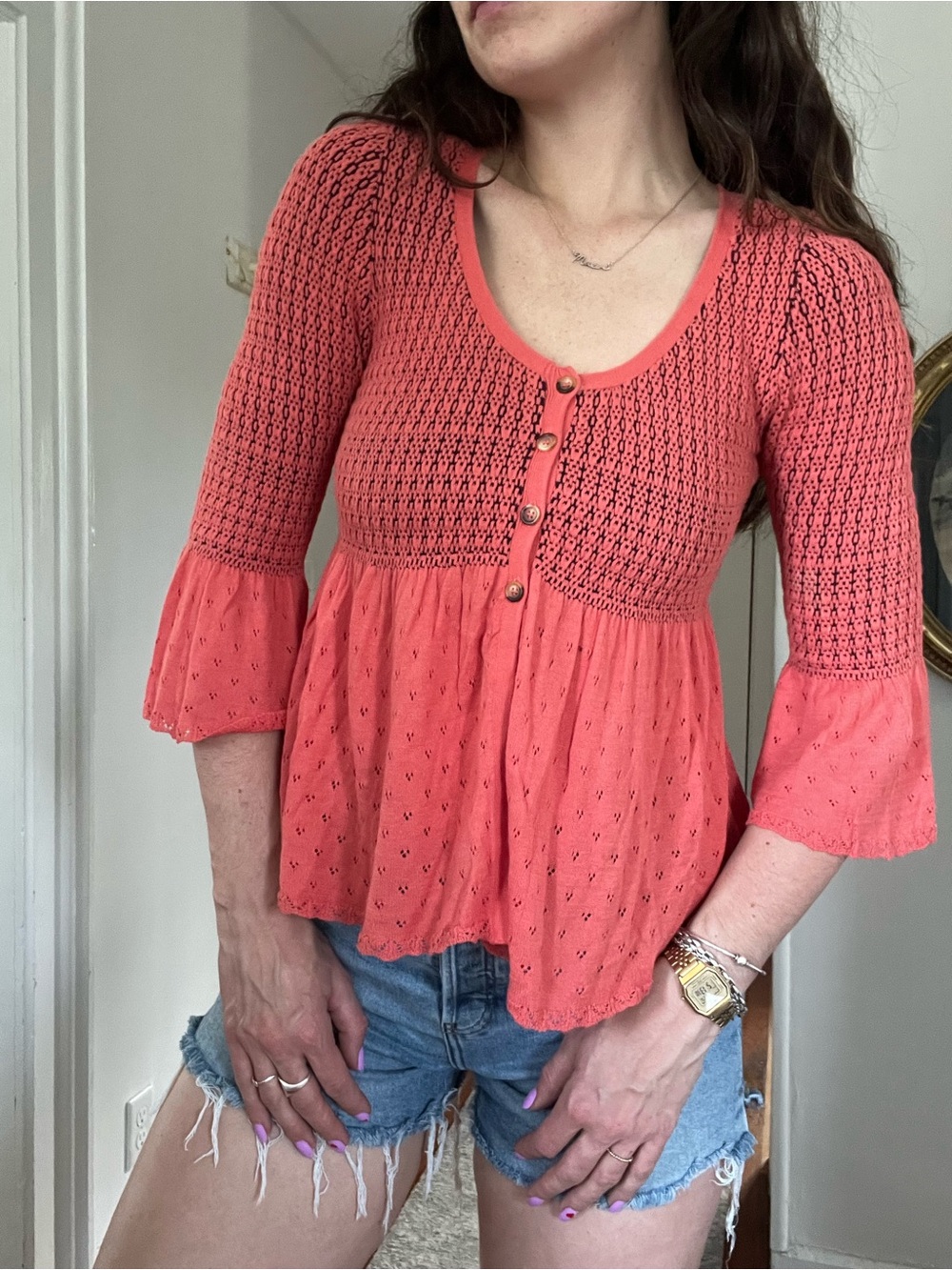 Y2K Free People Sweater Top